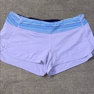 size 10 lululemon speed up shorts 2.5 length